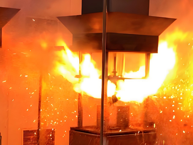 Fire resistance and flame retardant test